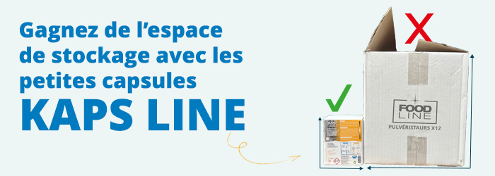 Gagnez de l'espace de stockage avec les petites capsules KAPS LINE